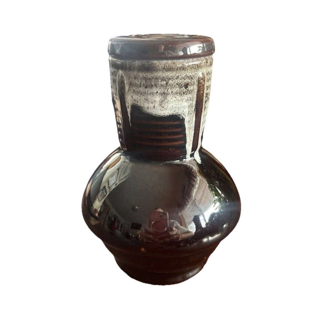 Nasco Japan Earthenware Sake Storage Apothecary Lid Pottery Earthy Glazed - Picture 1 of 7